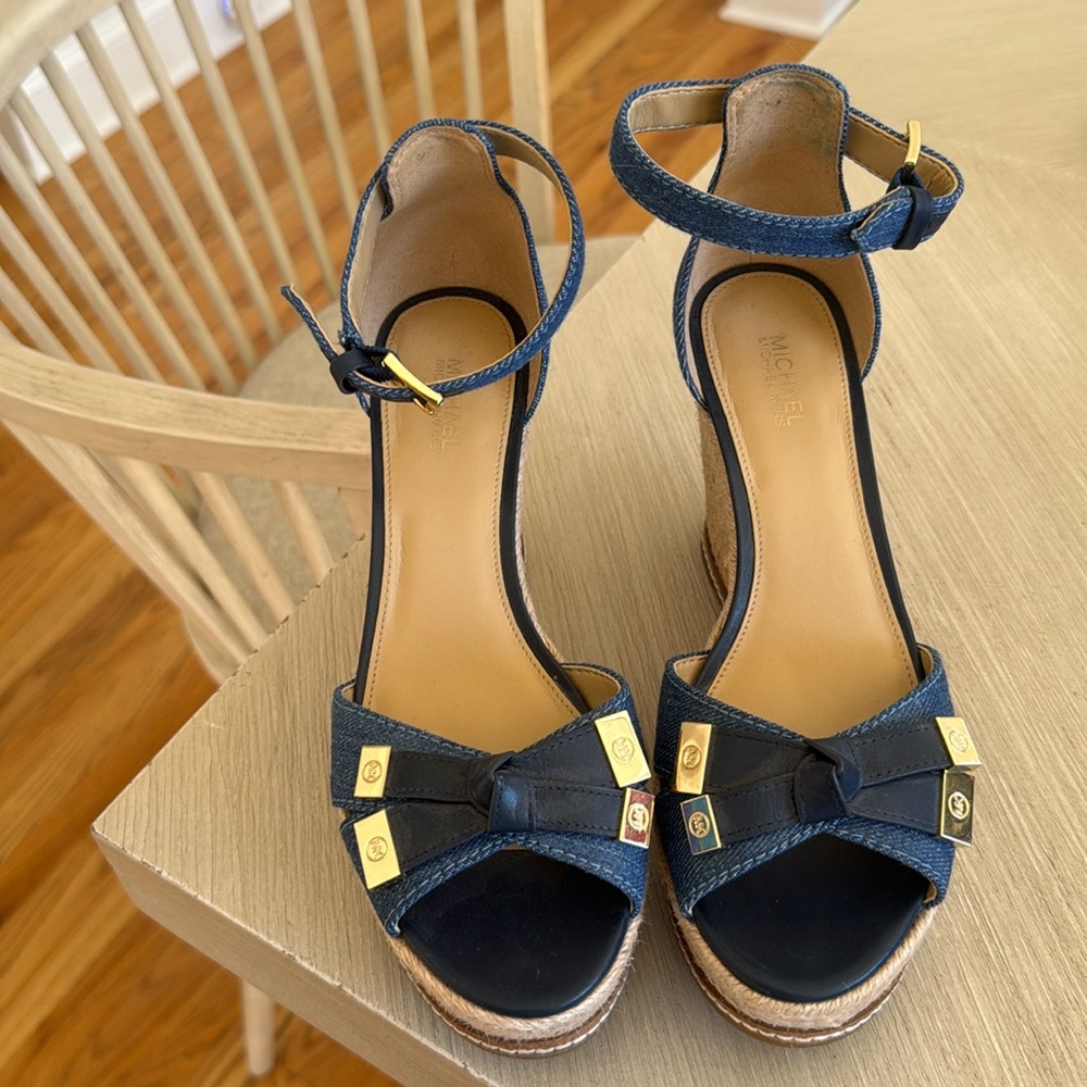 Michael Kors denim wedge